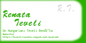 renata teveli business card